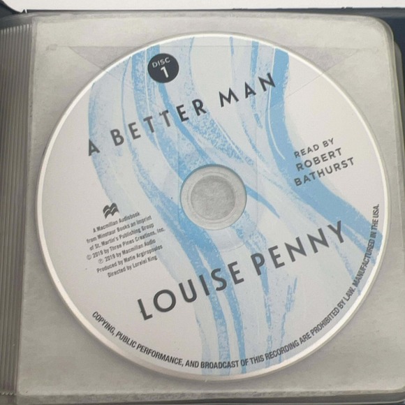 Louise Penny A Better Man Audiobook CD Chief Inspector Gamache Robert Bathurst - Picture 3 of 5